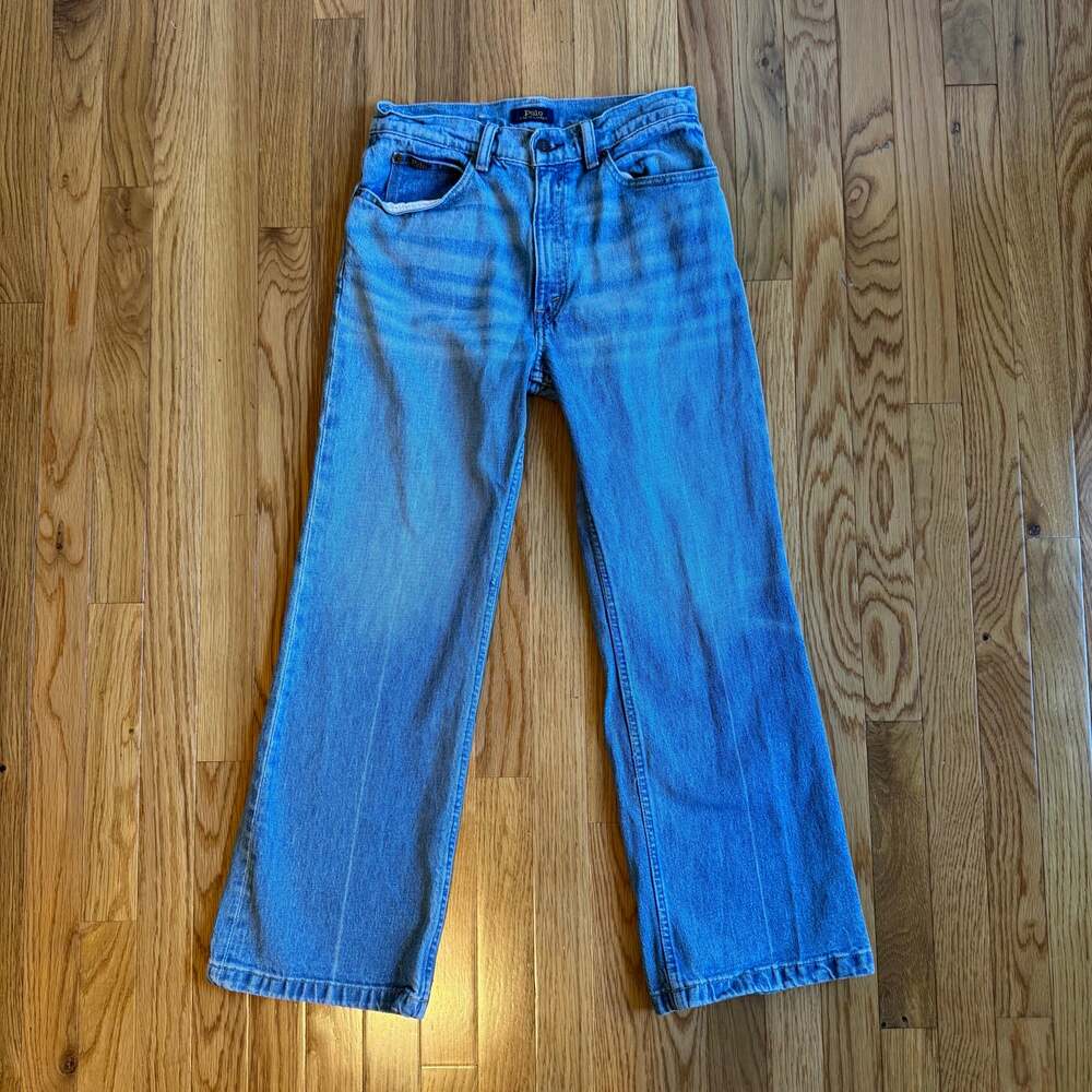 Polo Ralph Lauren Light Wash Straight Leg Jeans Vintage Style Y2K 27R